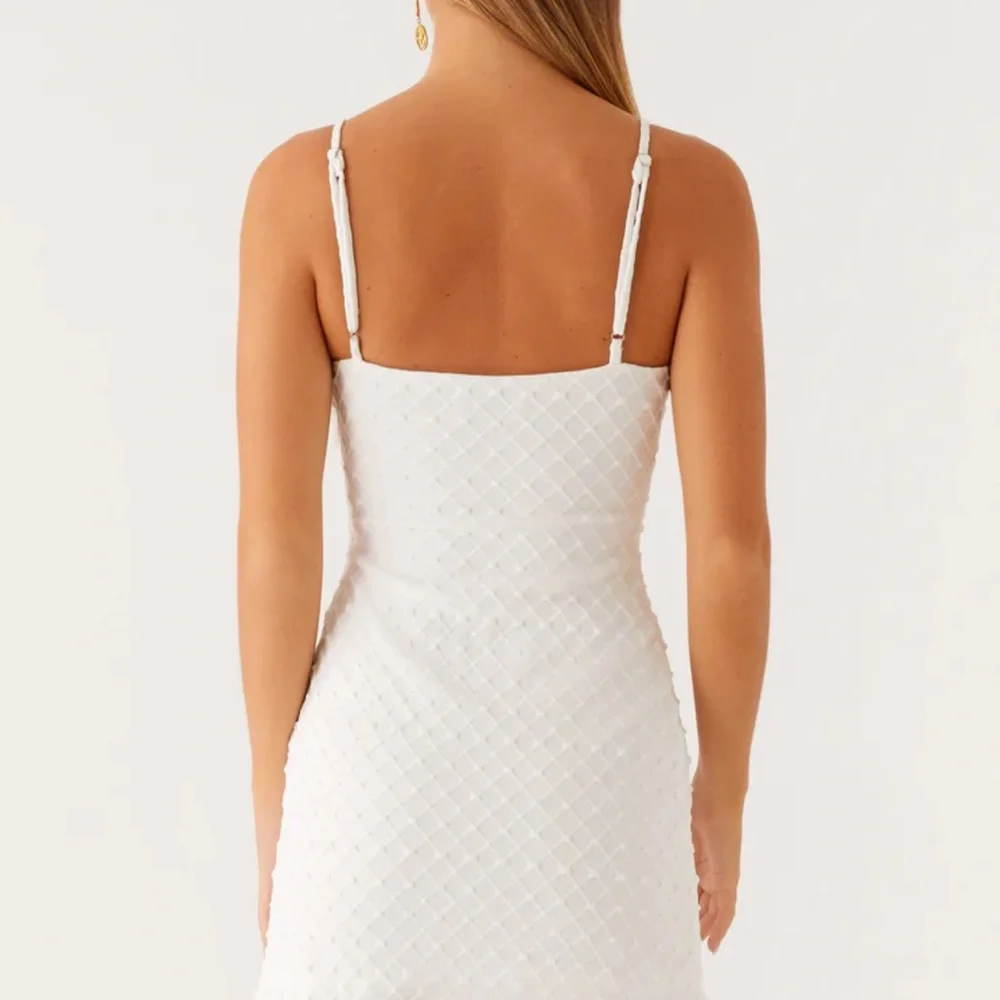 Peppermayo White Textured Mini Dress - Picture 2 of 3